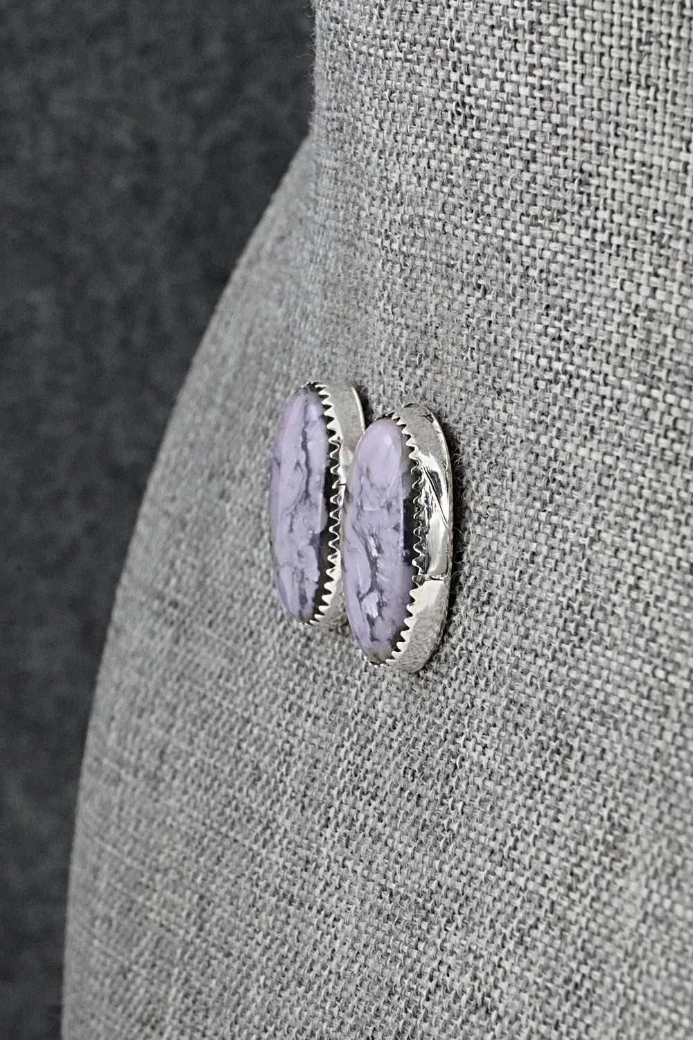 Morado & Sterling Silver Earrings - Murray Hannaweeka