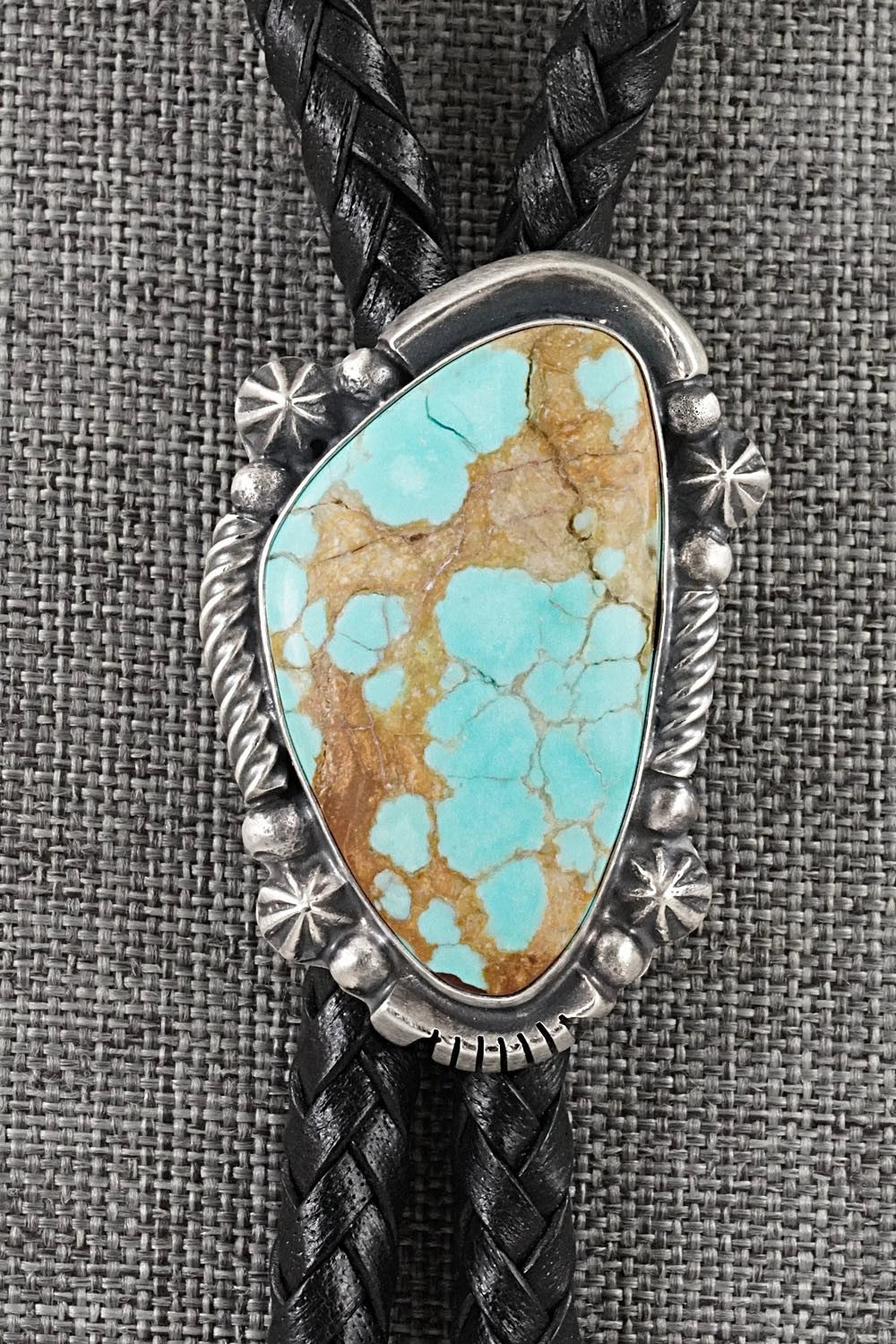Turquoise & Sterling Silver Bolo Tie - Bob Becenti