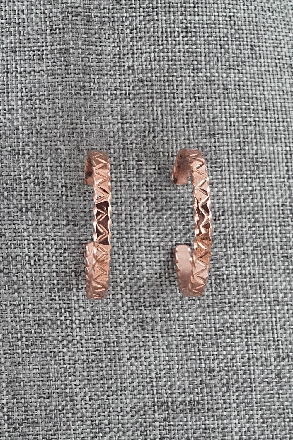 Copper Hoop Earrings - Elaine Tahe