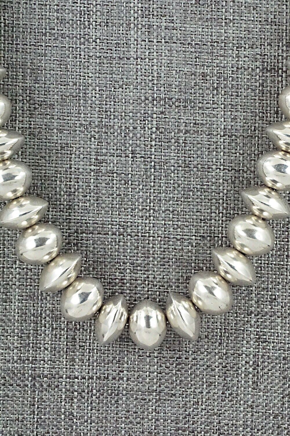 Sterling Silver Navajo Pearl Necklace - Bryannen Halwood