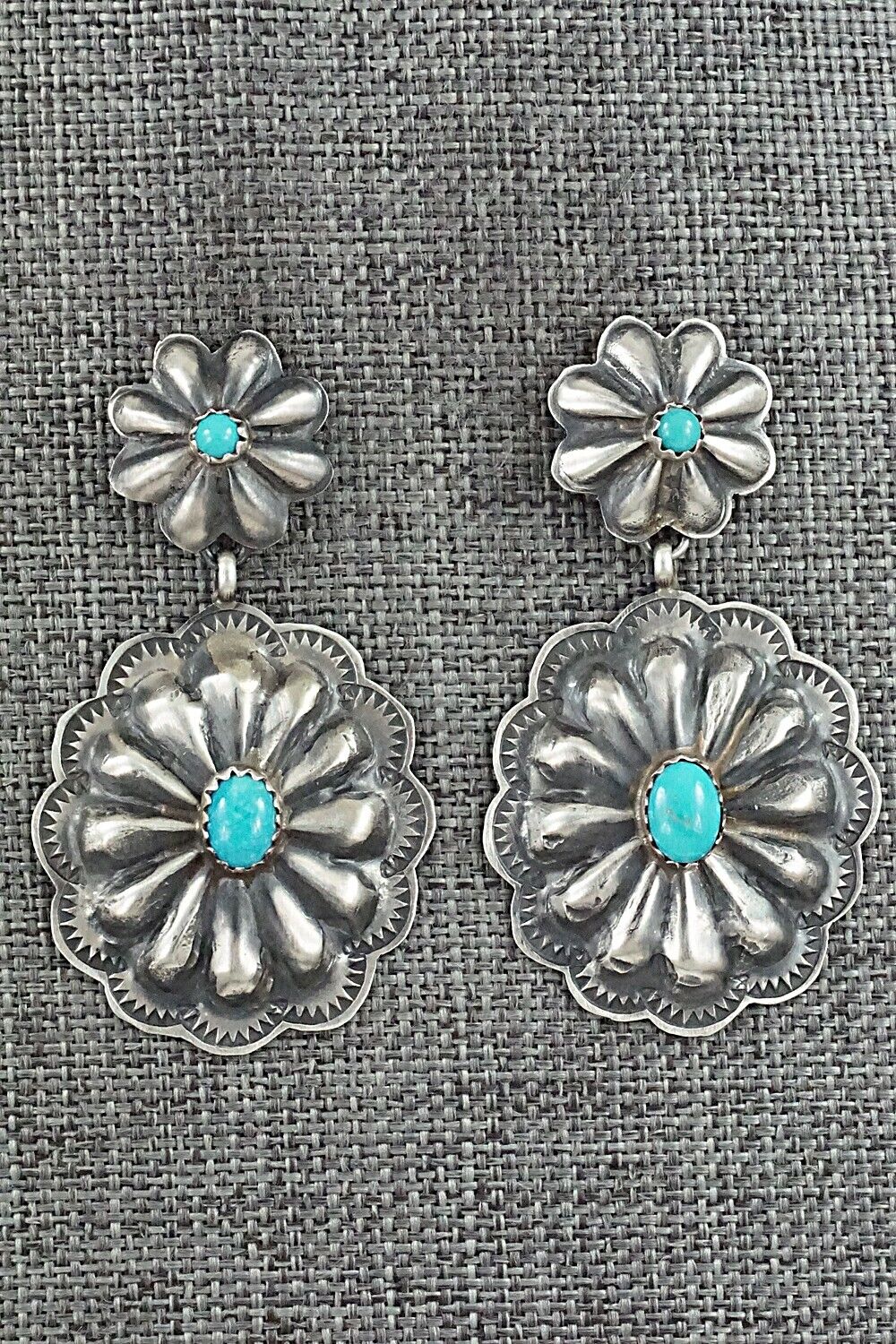 Turquoise & Sterling Silver Earrings - Rita Lee