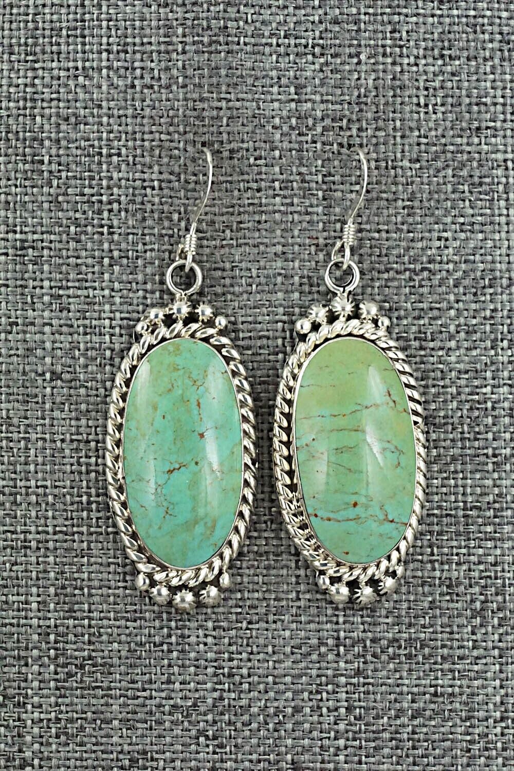 Turquoise & Sterling Silver Earrings - Gregg Yazzie