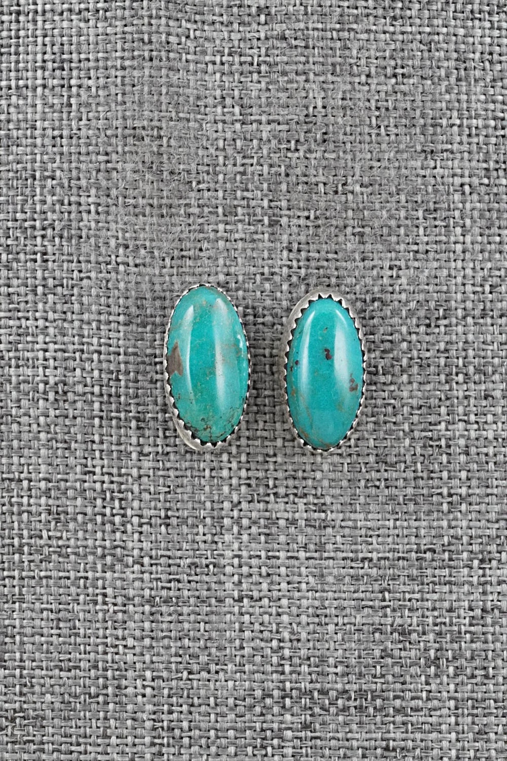 Turquoise & Sterling Silver Necklace and Earrings Set - Murray Hannaweeka