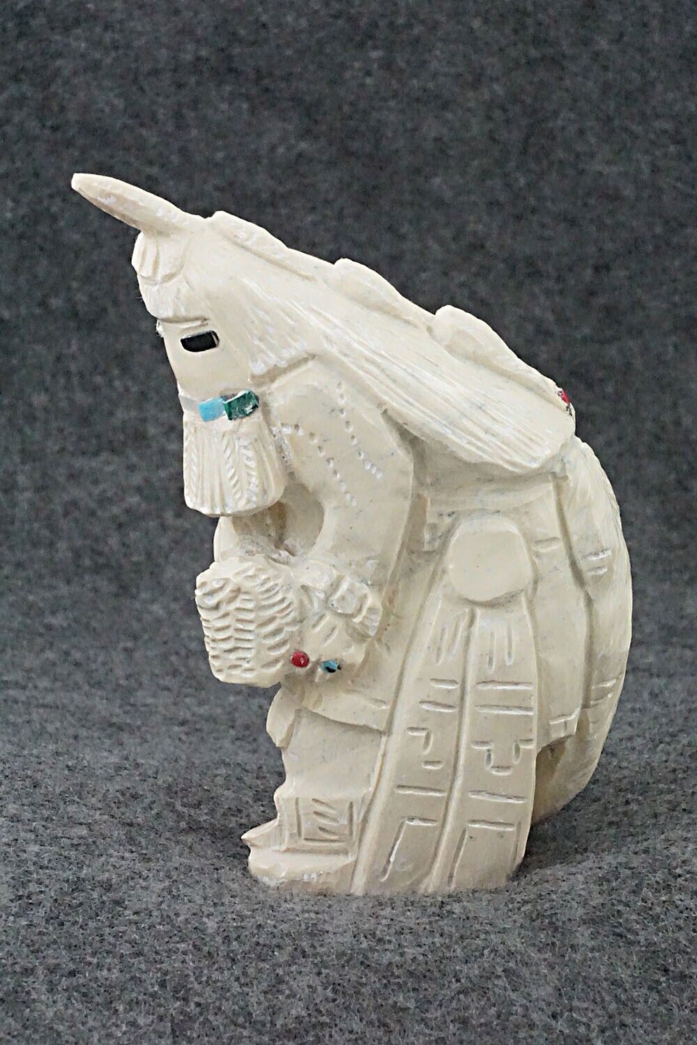 Shalako Dancer Zuni Fetish - Derrick Kaamasee