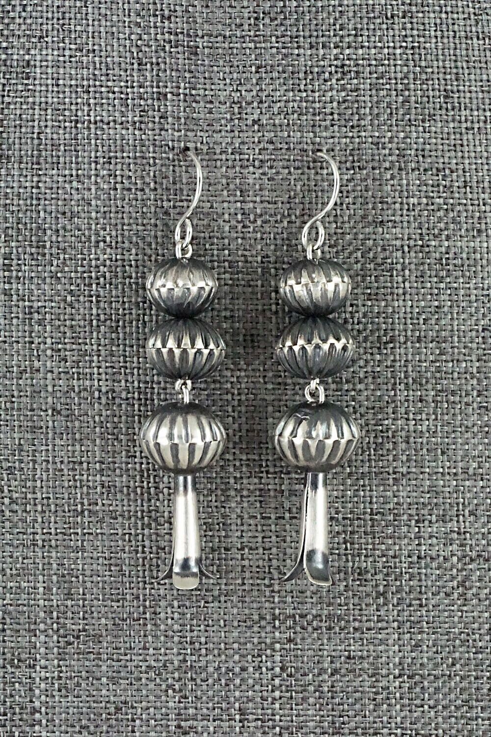 Sterling Silver Navajo Pearl Earrings - Tonisha Haley