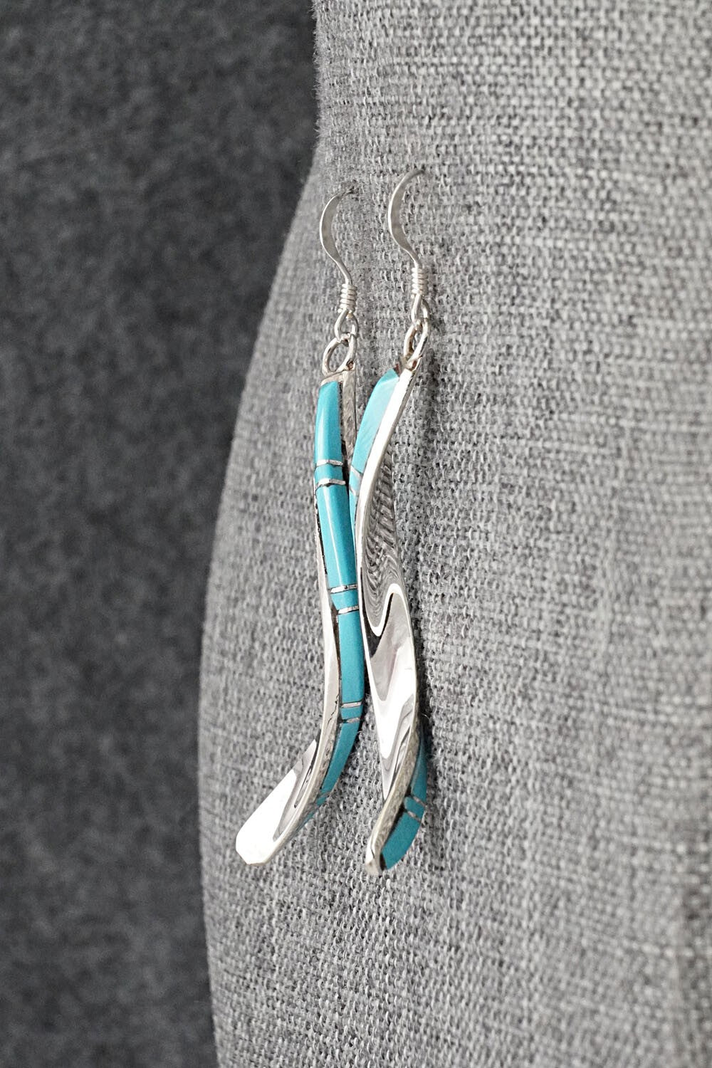 Turquoise & Sterling Silver Earrings - Terrance Panteah