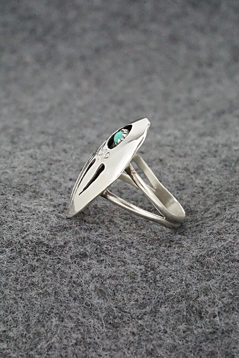 Turquoise & Sterling Silver Ring - Ervin Begay - Size 7.5