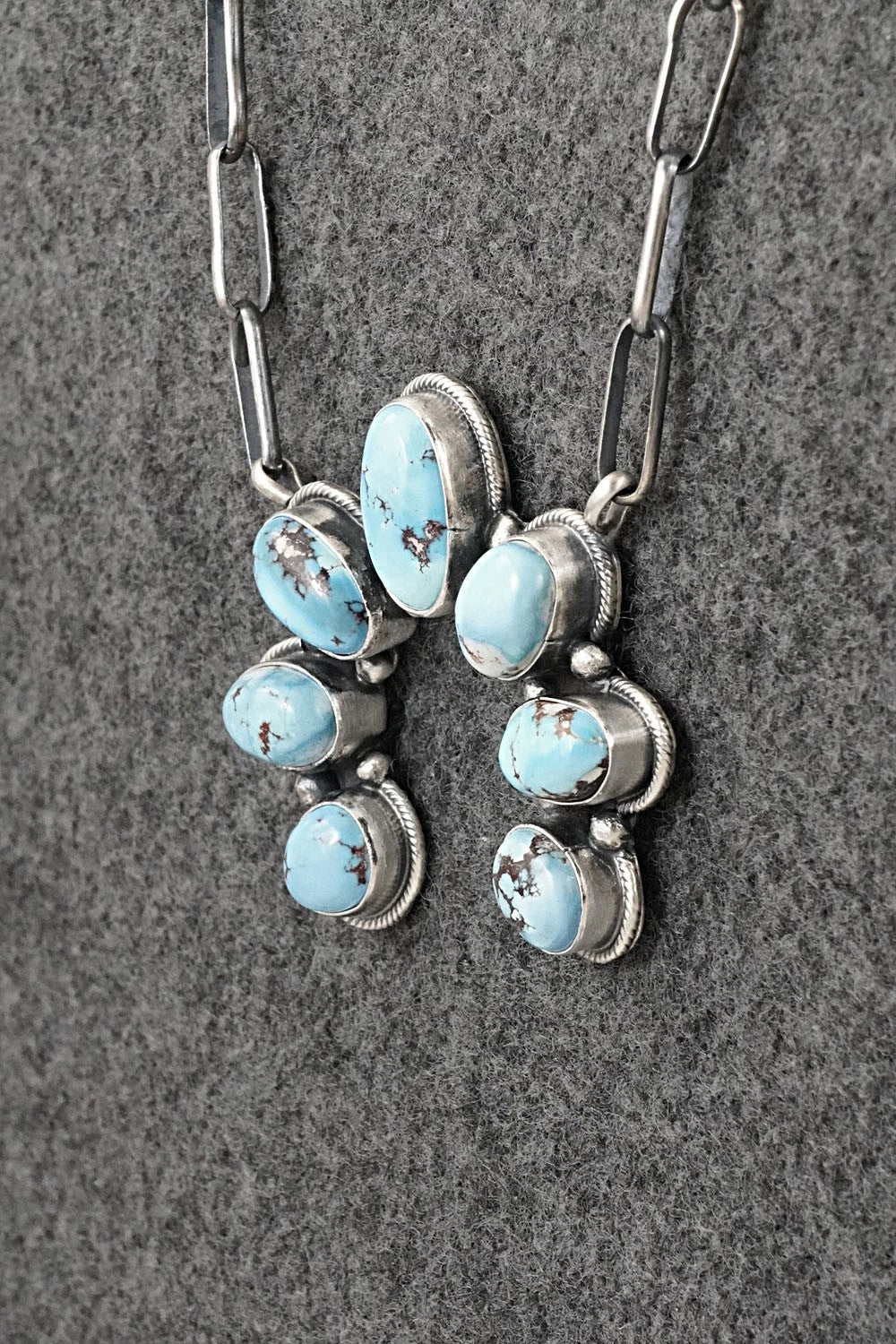 Turquoise & Sterling Silver Necklace - Darrin Livingston
