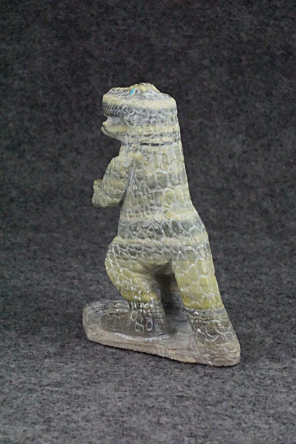 T-Rex Dinosaur Zuni Fetish Carving - Derrick Kaamasee