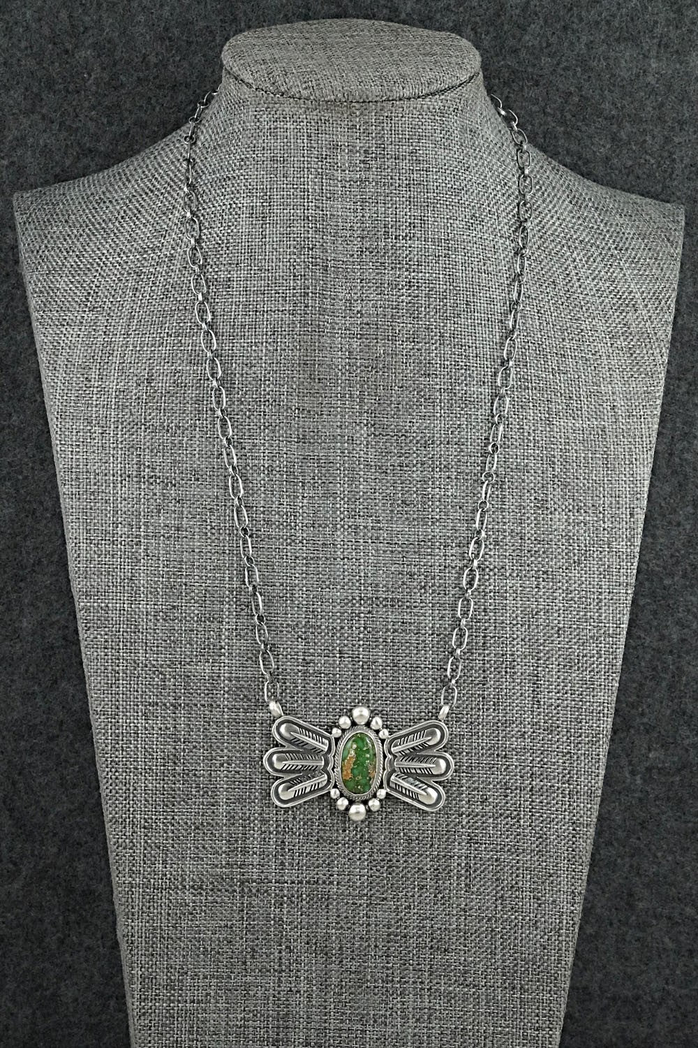 Turquoise & Sterling Silver Necklace - Verley Betone