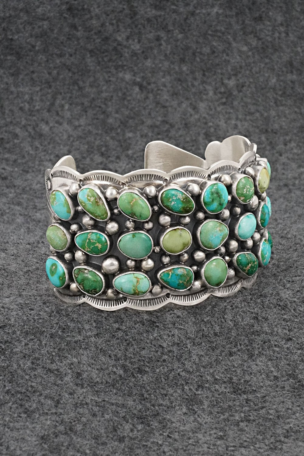Turquoise & Sterling Silver Bracelet - Tom Lewis