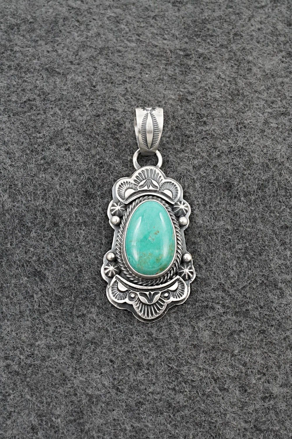 Turquoise & Sterling Silver Pendant - Randy Boyd