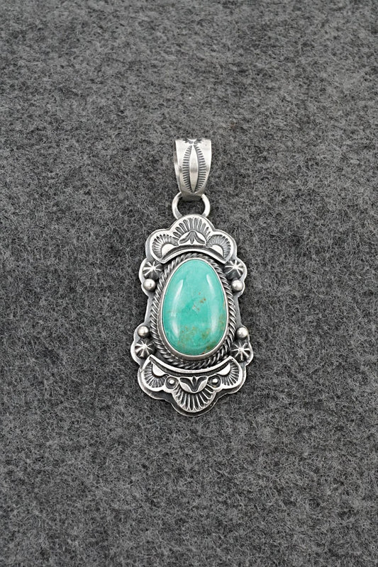 Turquoise & Sterling Silver Pendant - Randy Boyd