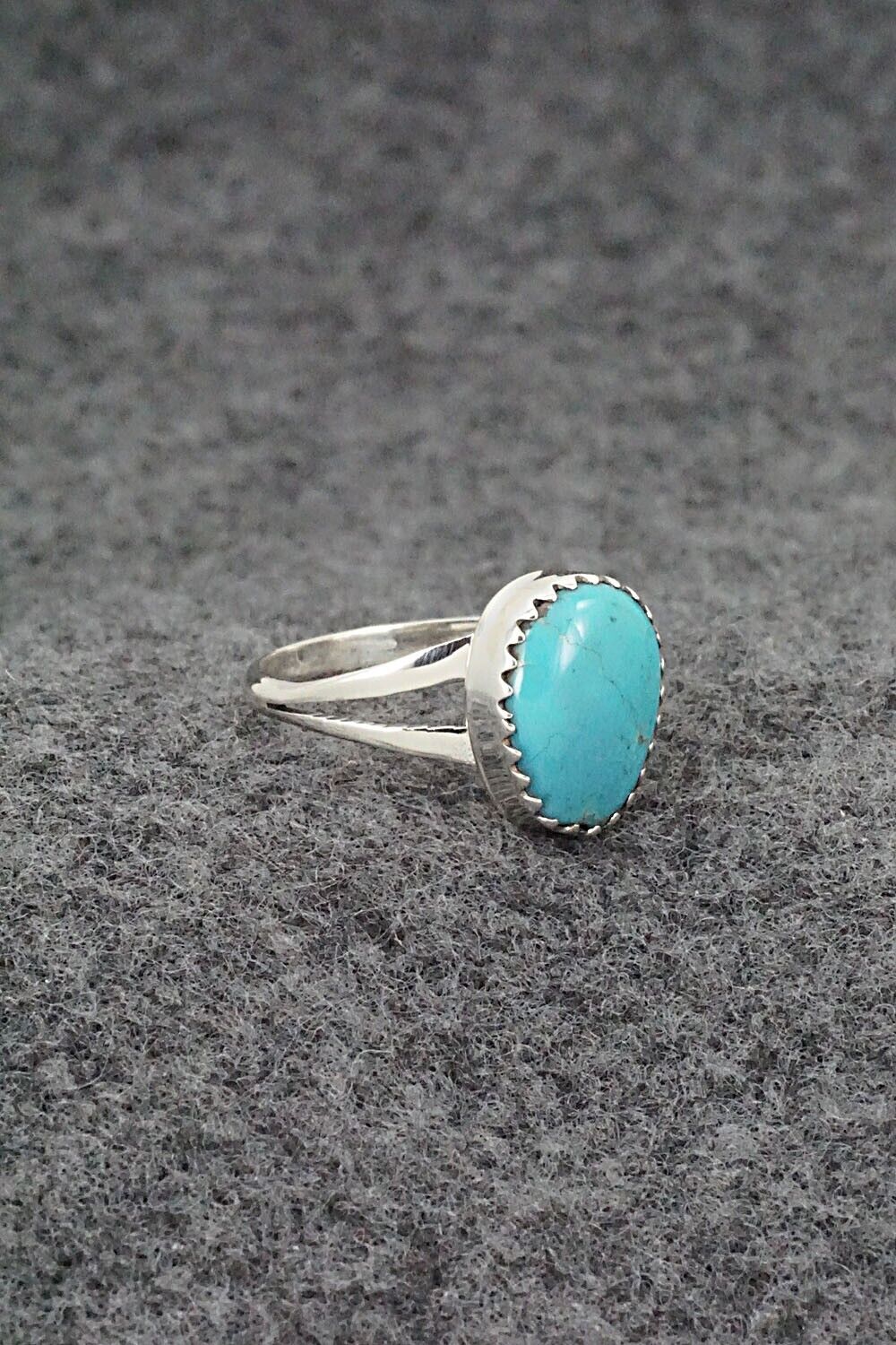 Turquoise & Sterling Silver Ring - Sharon McCarthy - Size 7