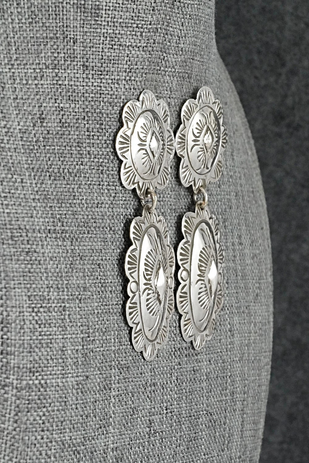 Sterling Silver Earrings - Bertha Begay