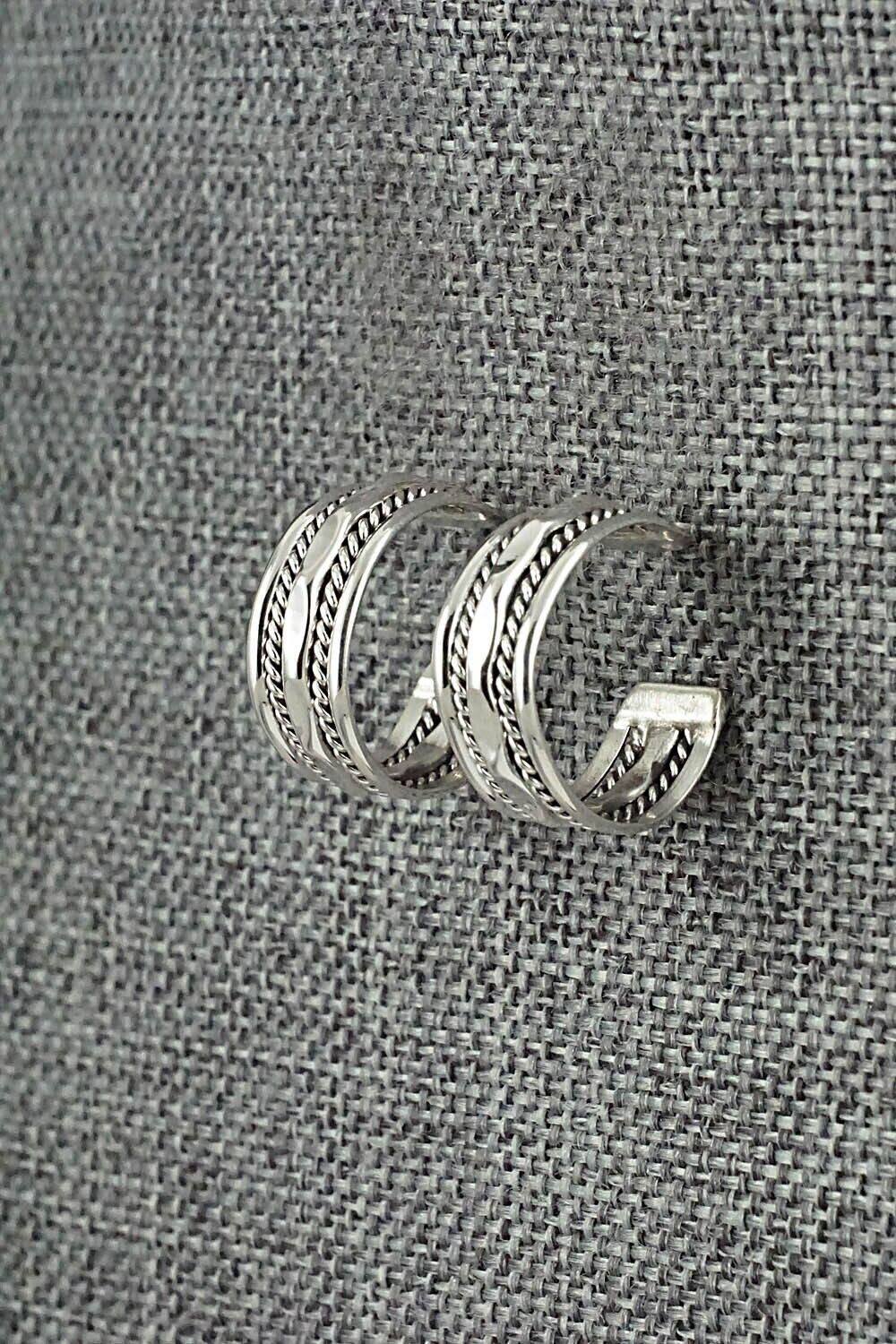 Sterling Silver Hoop Earrings - Elaine Tahe