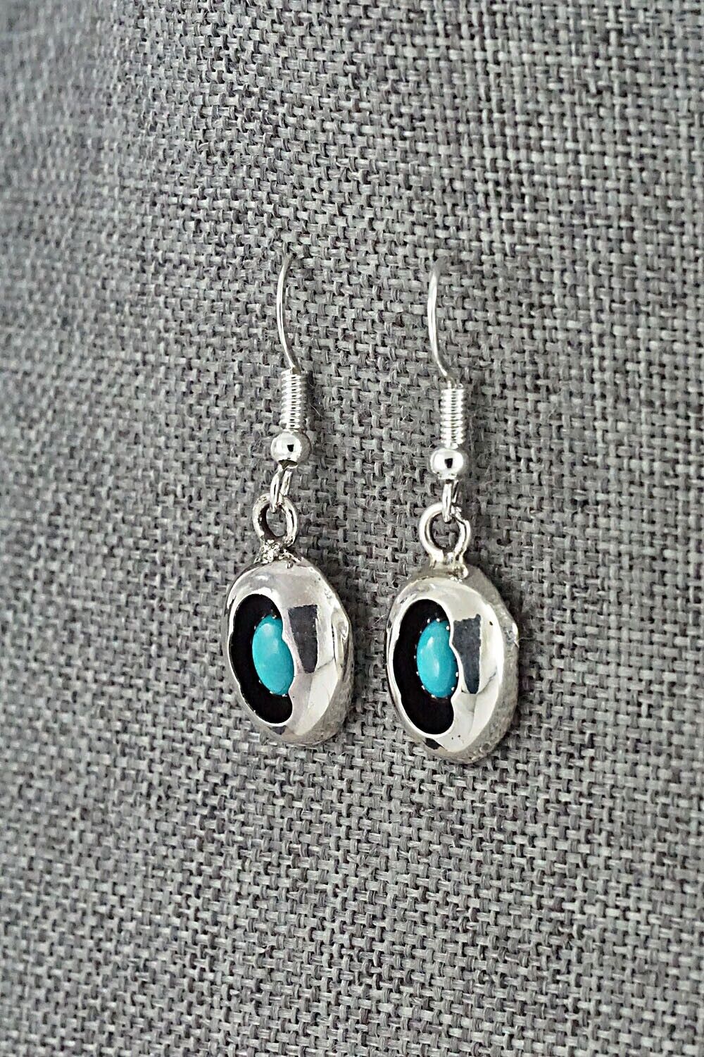 Turquoise & Sterling Silver Mini Squash Blossom Set - Phil Garcia