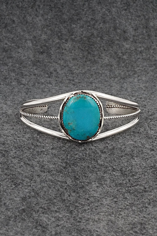 Turquoise & Sterling Silver Bracelet - Ernest Hawthorne
