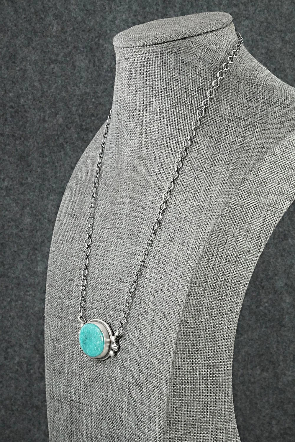 Turquoise & Sterling Silver Necklace - Darrin Livingston