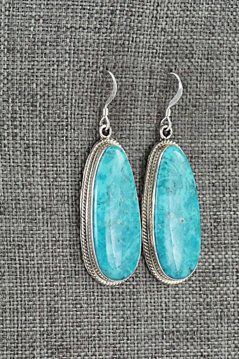 Turquoise and Sterling Silver Earrings - Sharon McCarthy