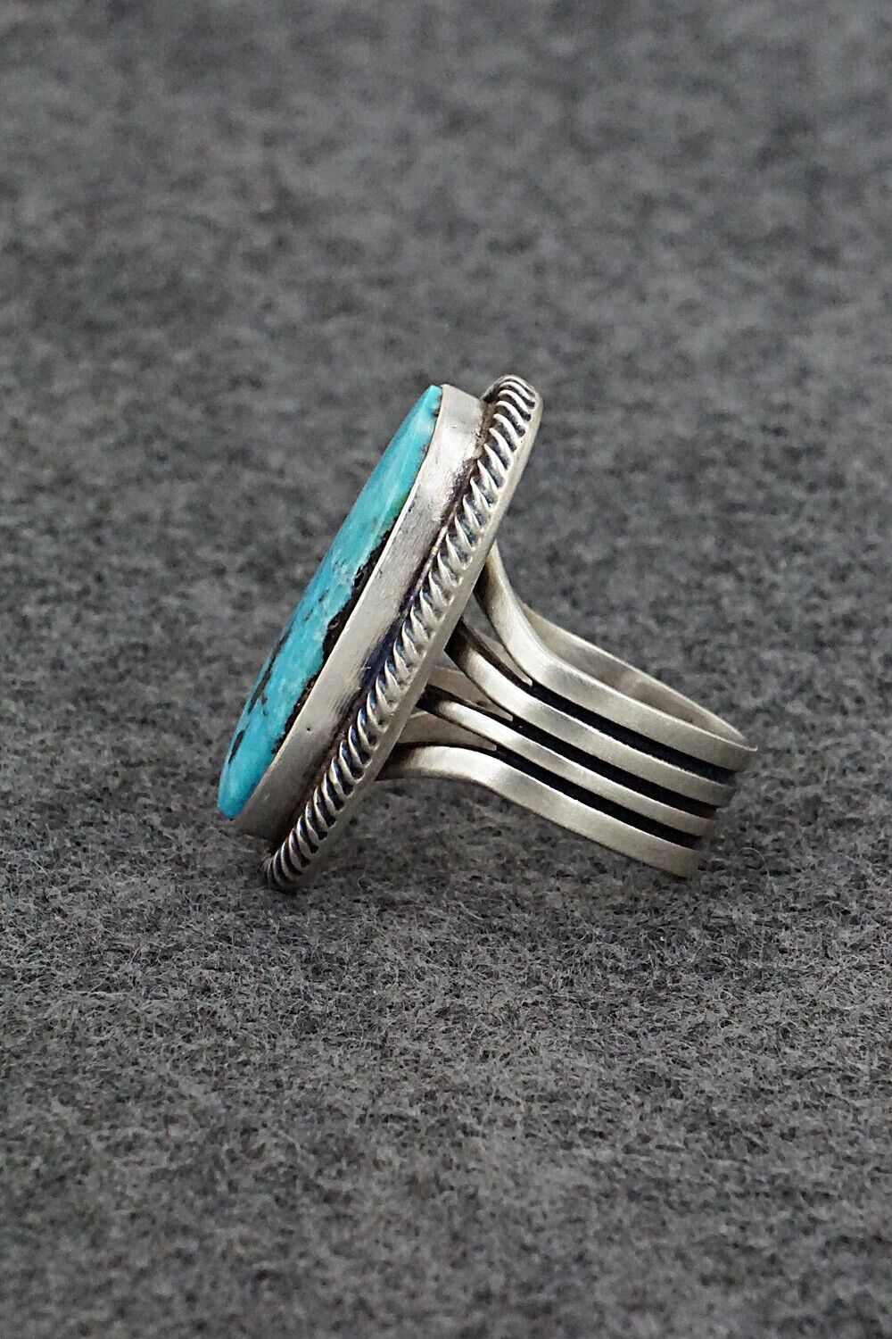 Turquoise & Sterling Silver Ring - Randy Boyd - Size 8