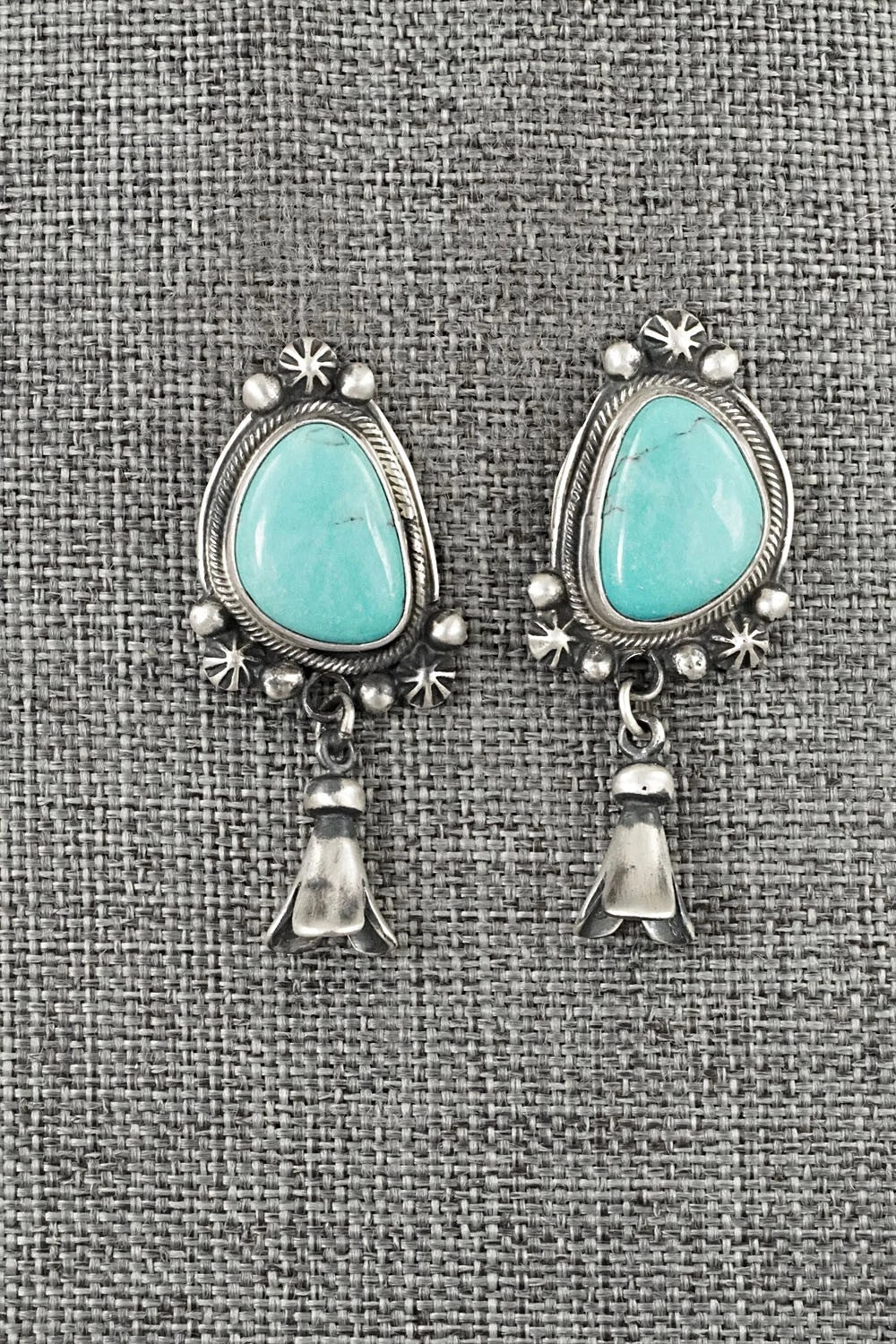 Turquoise & Sterling Silver Earrings - Bobby Johnson