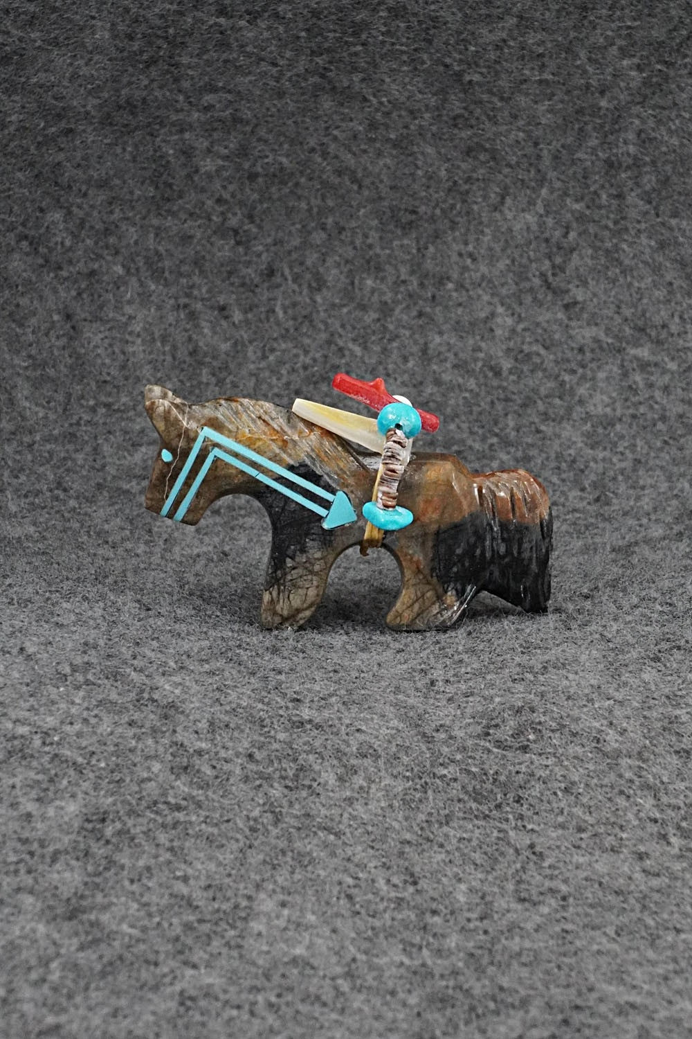 Horse Zuni Fetish Carving - Rodney Laiwakete