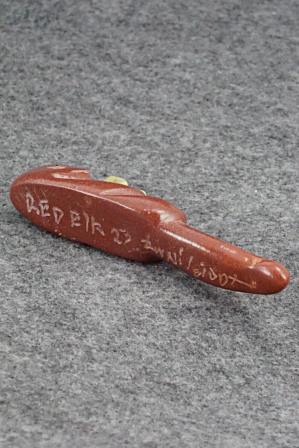 Otter with Pup Zuni Fetish Carving - Justin Red Elk