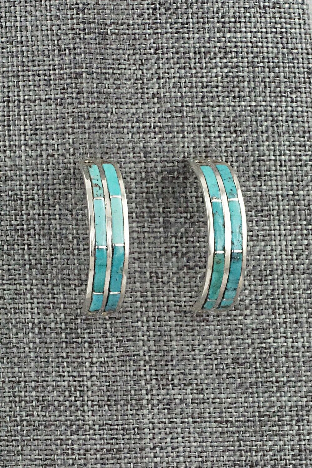 Turquoise & Sterling Silver Earrings - Andrew Enrico