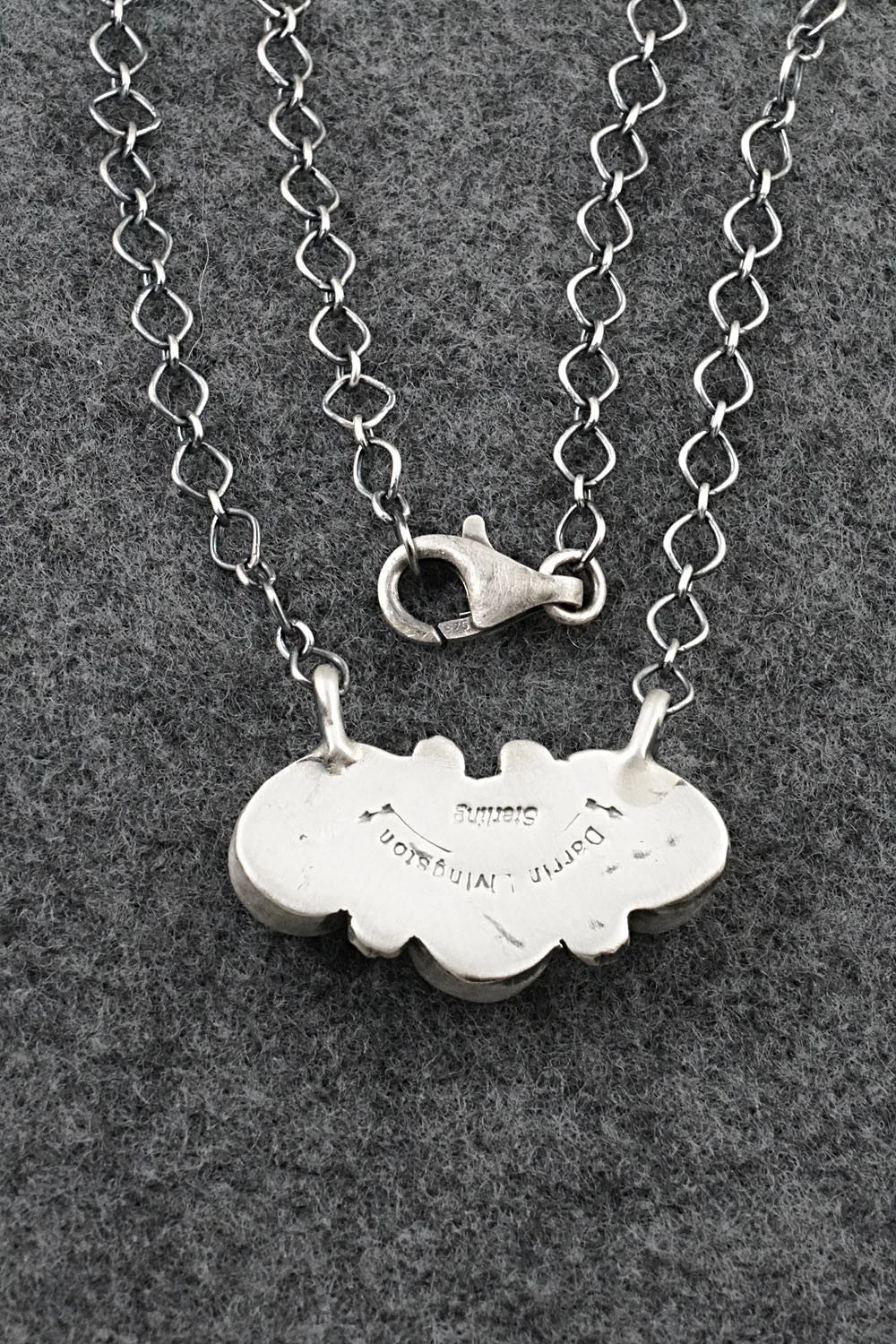 Turquoise & Sterling Silver Necklace - Darrin Livingston