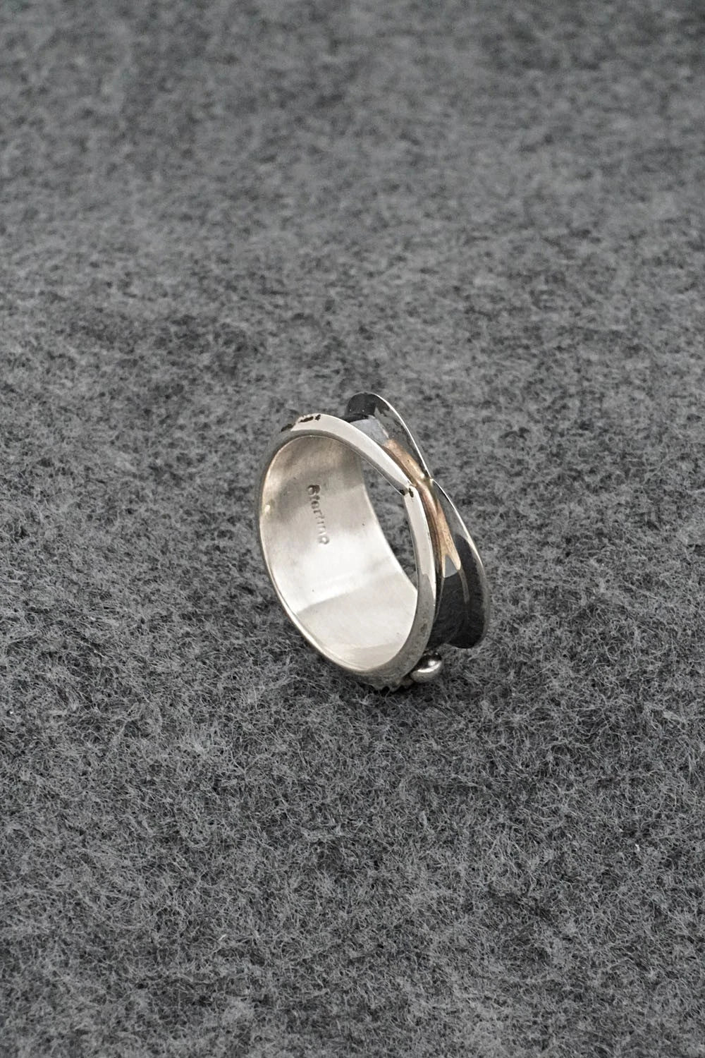 Onyx & Sterling Silver Ring - Paul Largo - Size 9