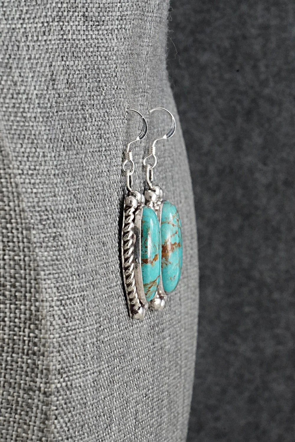 Turquoise & Sterling Silver Earrings - Antwone Brown