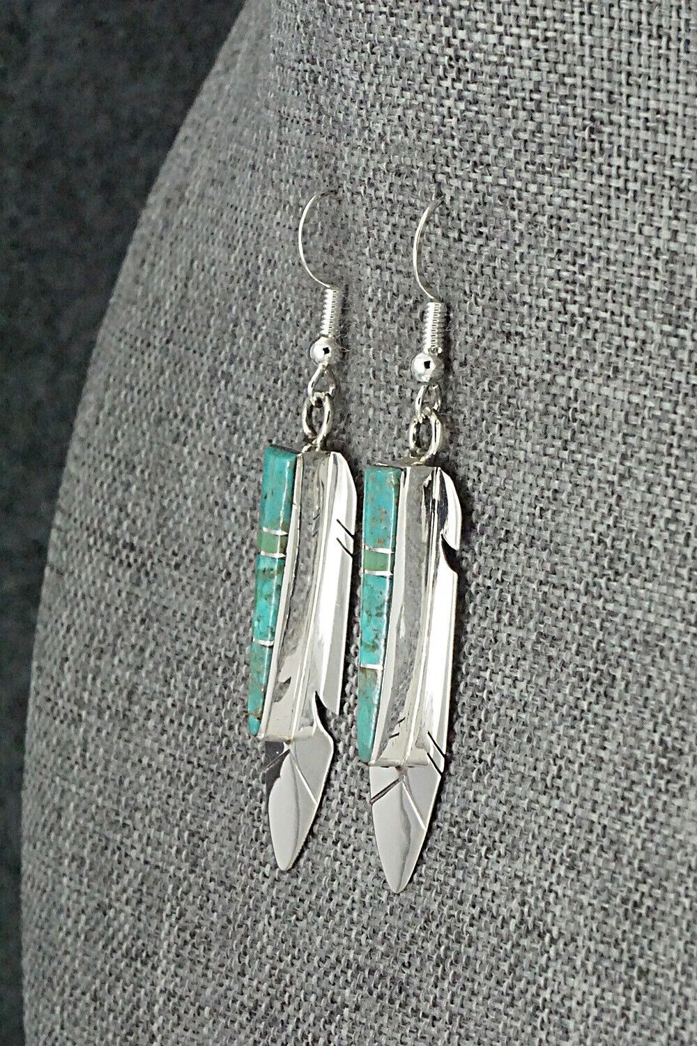 Turquoise & Sterling Silver Earrings - Marilyn Yazzie