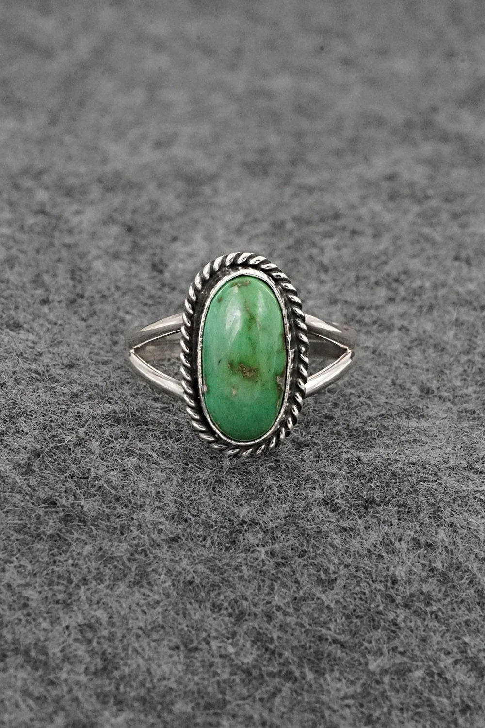 Turquoise & Sterling Silver Ring - Rosemary Saunders - Size 7