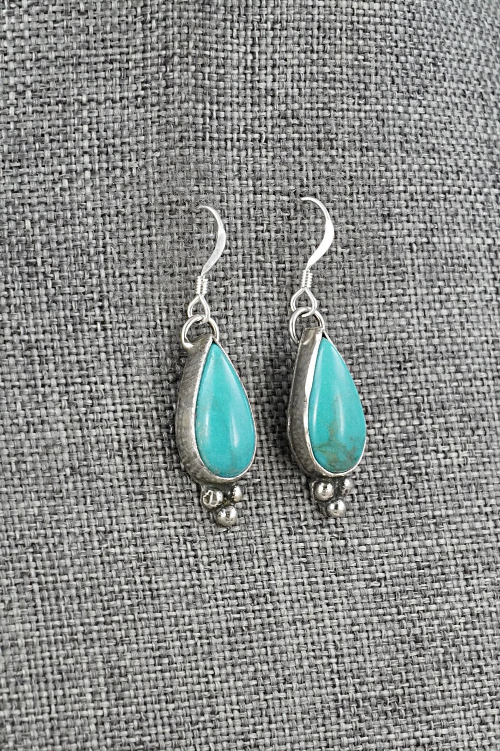 Turquoise & Sterling Silver Earrings - Robinson Martinez