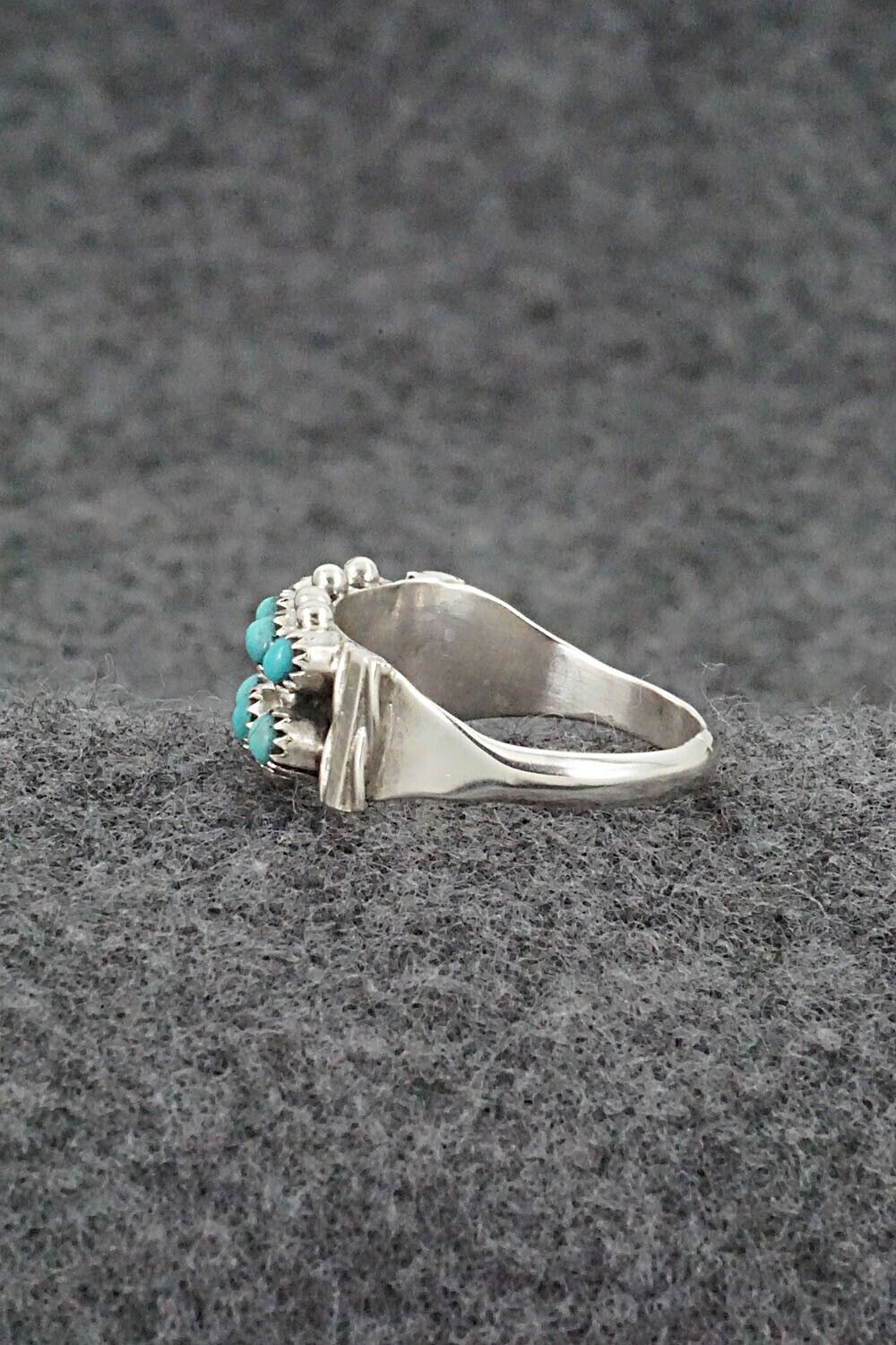 Turquoise & Sterling Silver Ring - Stephen Haloo - Size 7.75