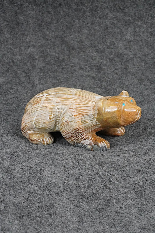 Badger Zuni Fetish Carving - Nelson Yatsattie