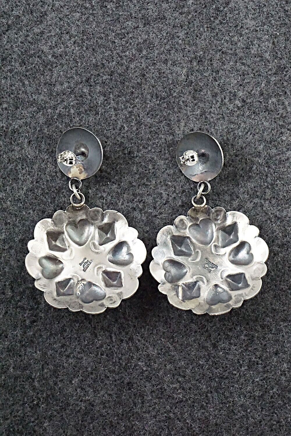 Turquoise & Sterling Silver Earrings - Gabrielle Yazzie