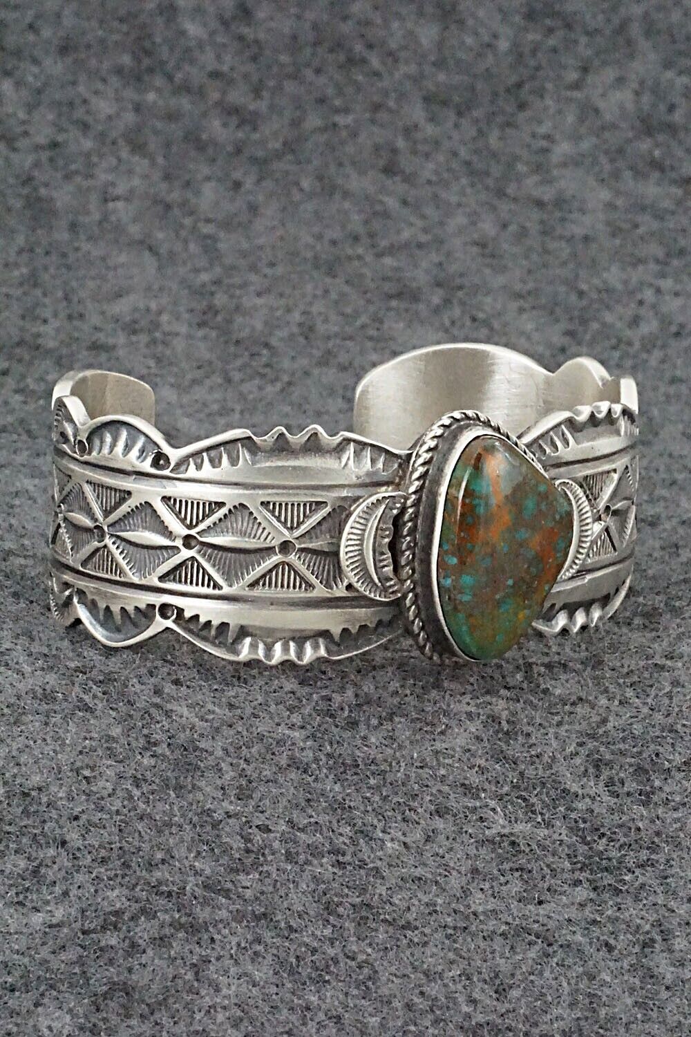 Turquoise & Sterling Silver Bracelet - Leonard Maloney