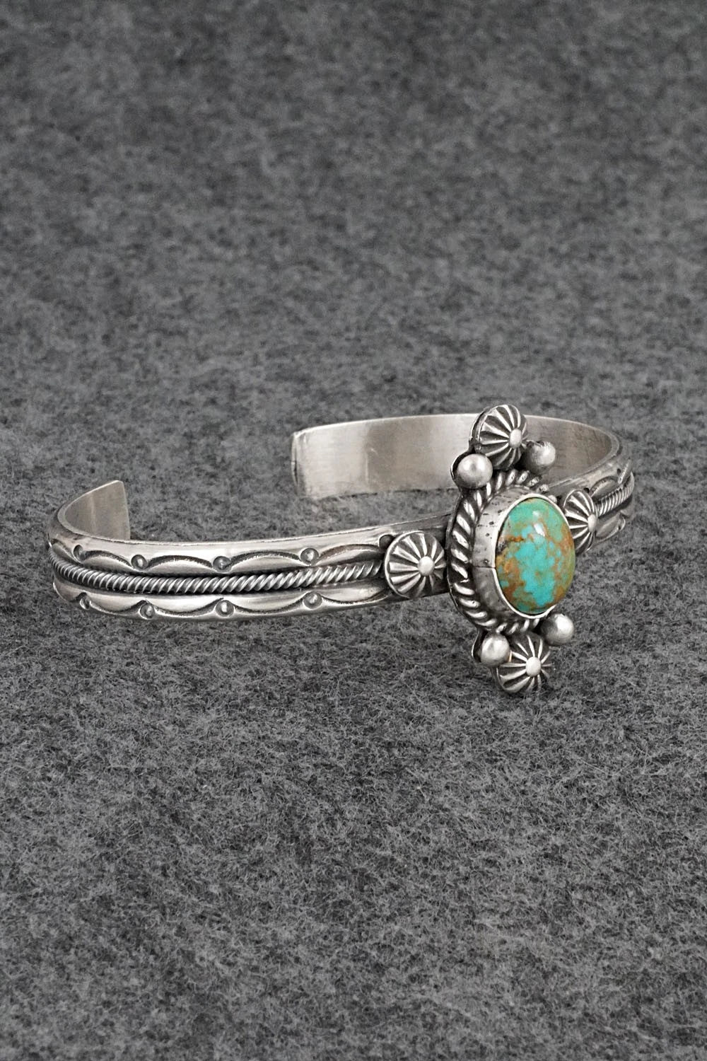 Turquoise & Sterling Silver Bracelet - Michael Calladitto