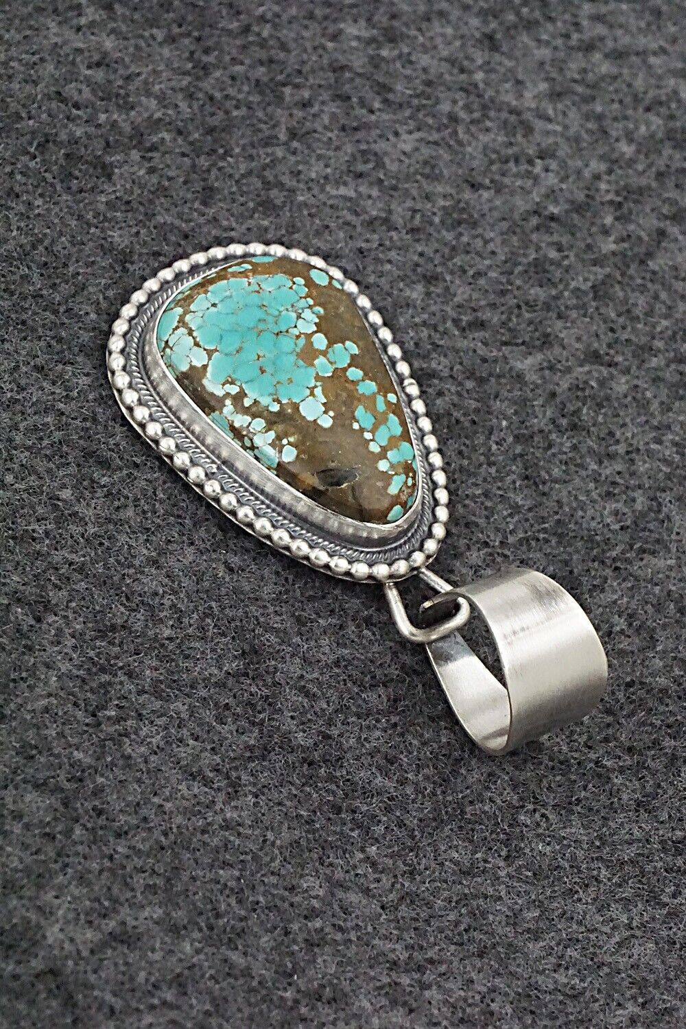 Turquoise & Sterling Silver Pendant - Daniel Benally