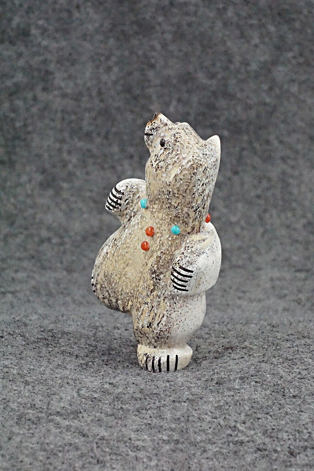 Dancing Bear Zuni Fetish Carving - Claudia Peina