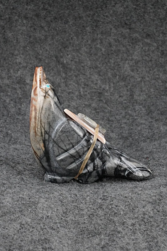 Bird Zuni Fetish Carving - Delvin Leekya