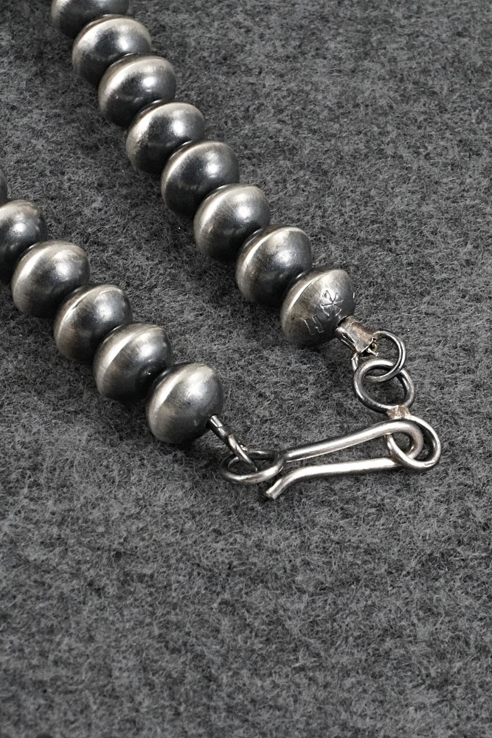 Sterling Silver Navajo Pearl Necklace 22" - Presley Haley