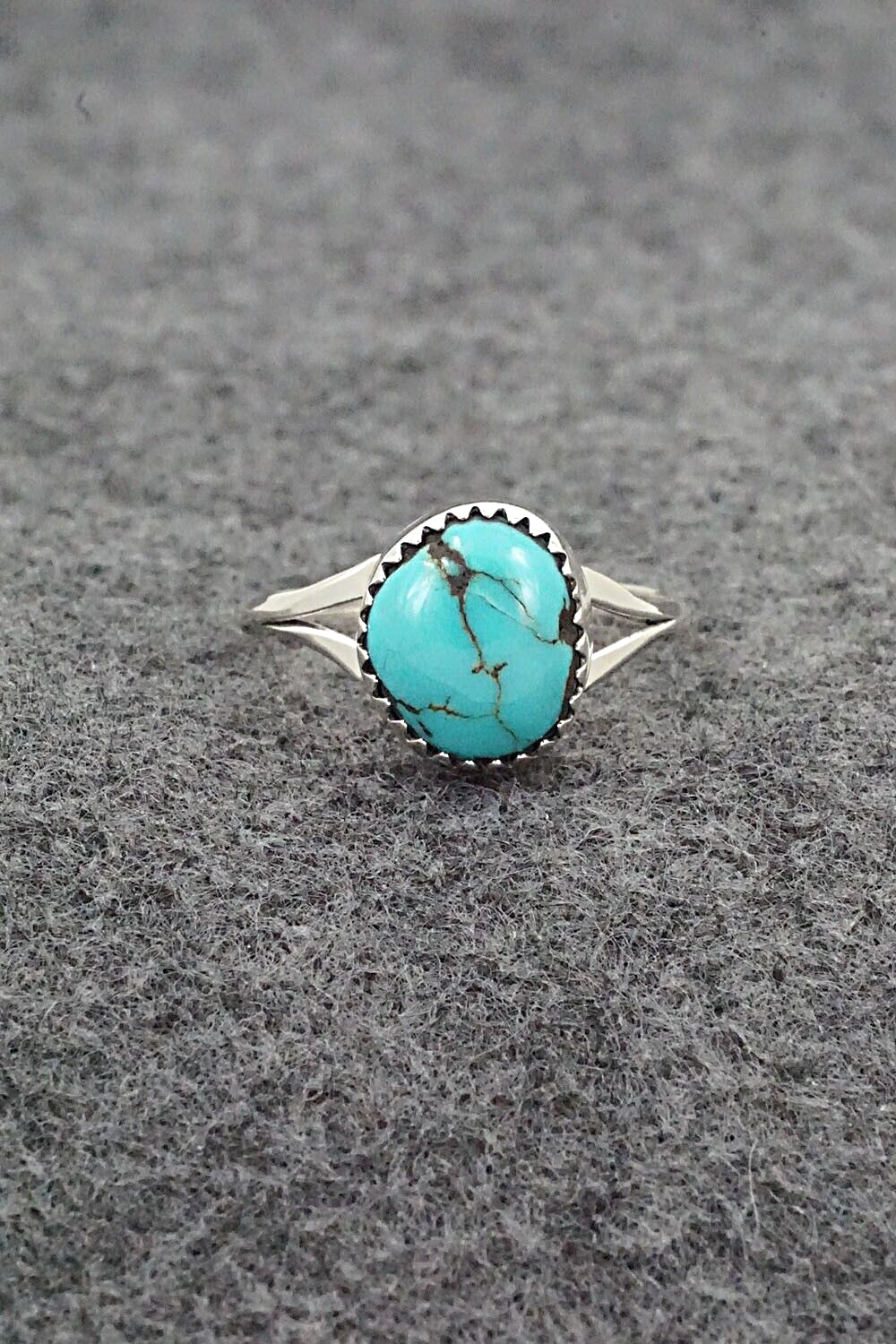 Turquoise & Sterling Silver Ring - Betty Hawthorne - Size 9