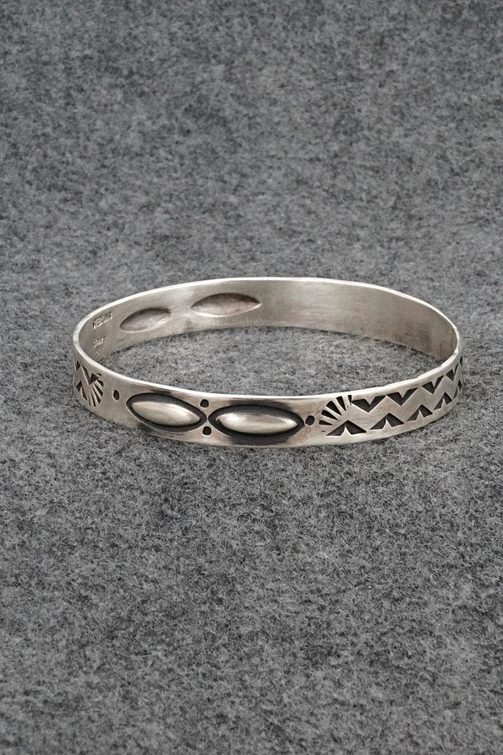 Sterling Silver Bangle Bracelet - Elvira Bill