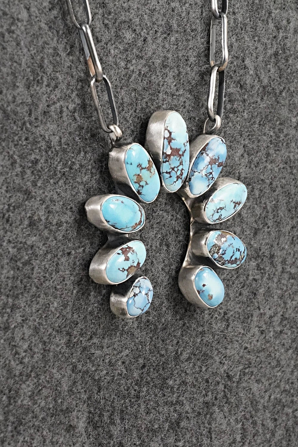 Turquoise & Sterling Silver Necklace - Darrin Livingston