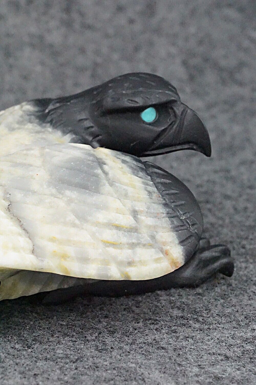 Eagle Zuni Fetish Carving - Albert Eustace Sr.