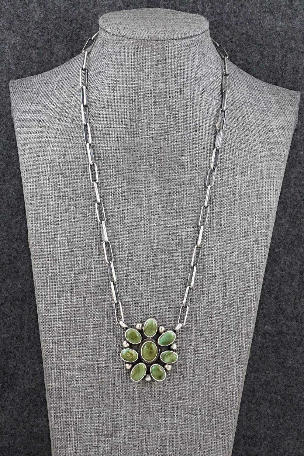 Turquoise & Sterling Silver Necklace - Kathleen Livingston