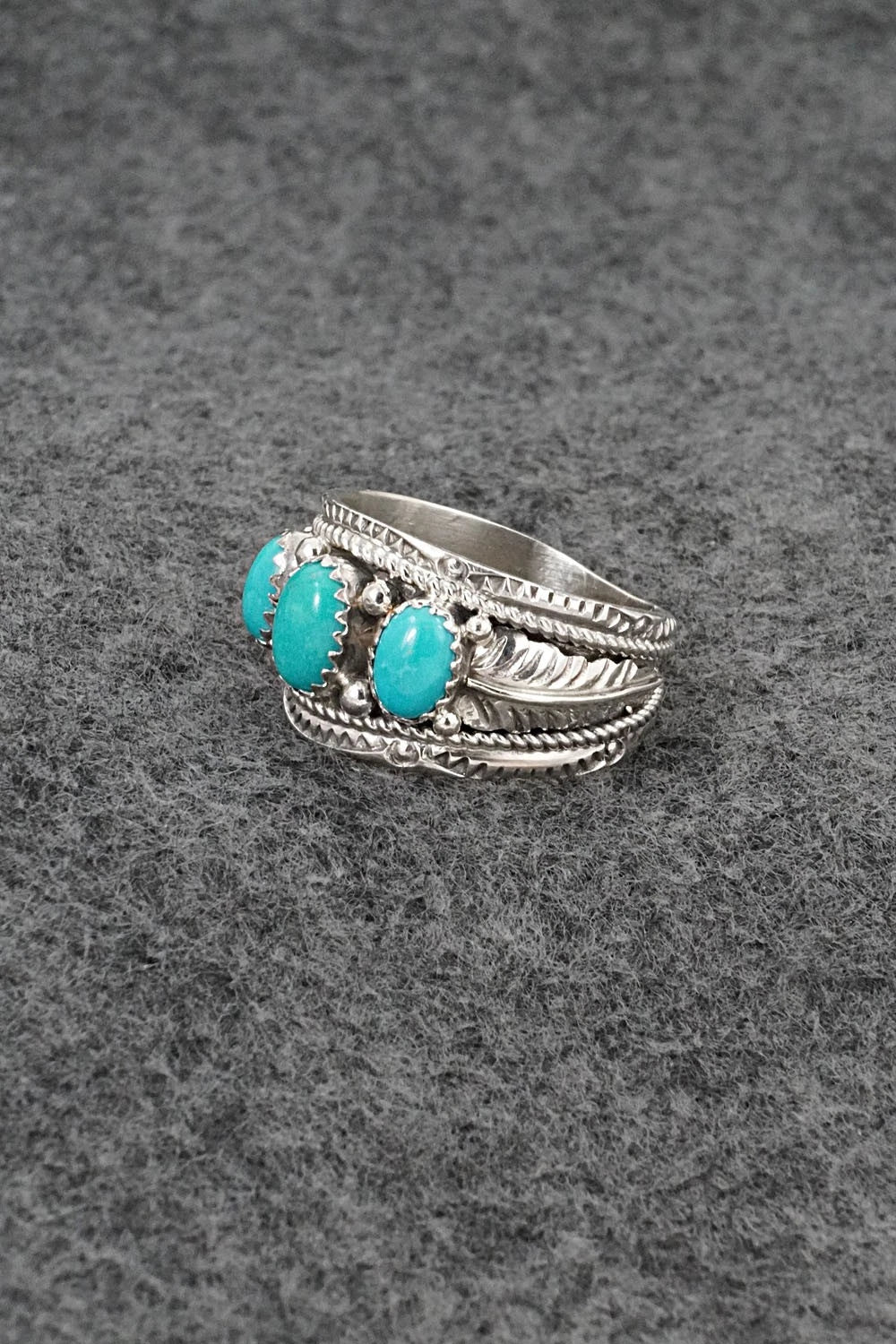 Turquoise & Sterling Silver Ring - Betty Begaye - Size 10